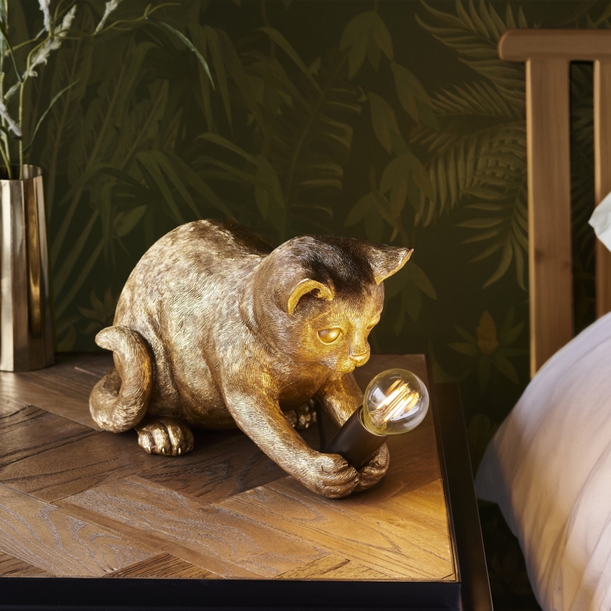 Endon 107389 - Lampa stołowa KITTEN 1xE14/7W/230V złota
