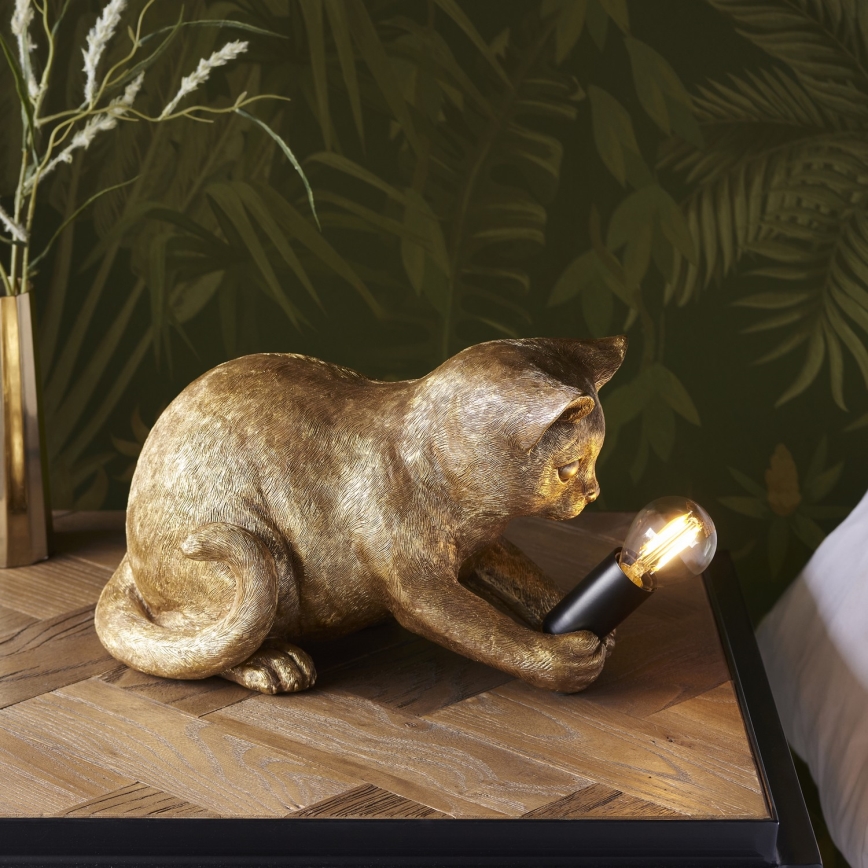 Endon 107389 - Lampa stołowa KITTEN 1xE14/7W/230V złota
