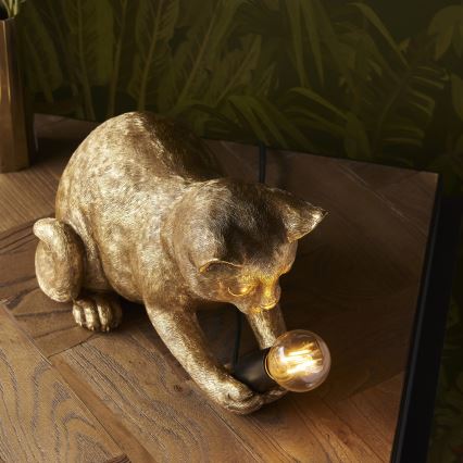 Endon 107389 - Lampa stołowa KITTEN 1xE14/7W/230V złota