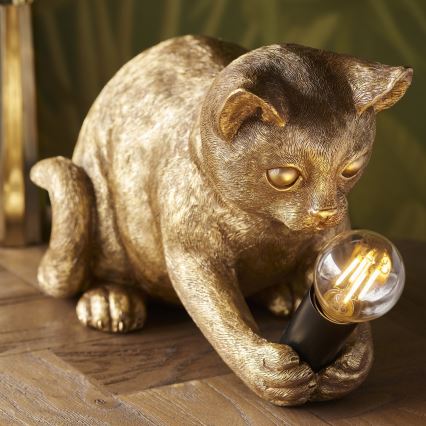 Endon 107389 - Lampa stołowa KITTEN 1xE14/7W/230V złota