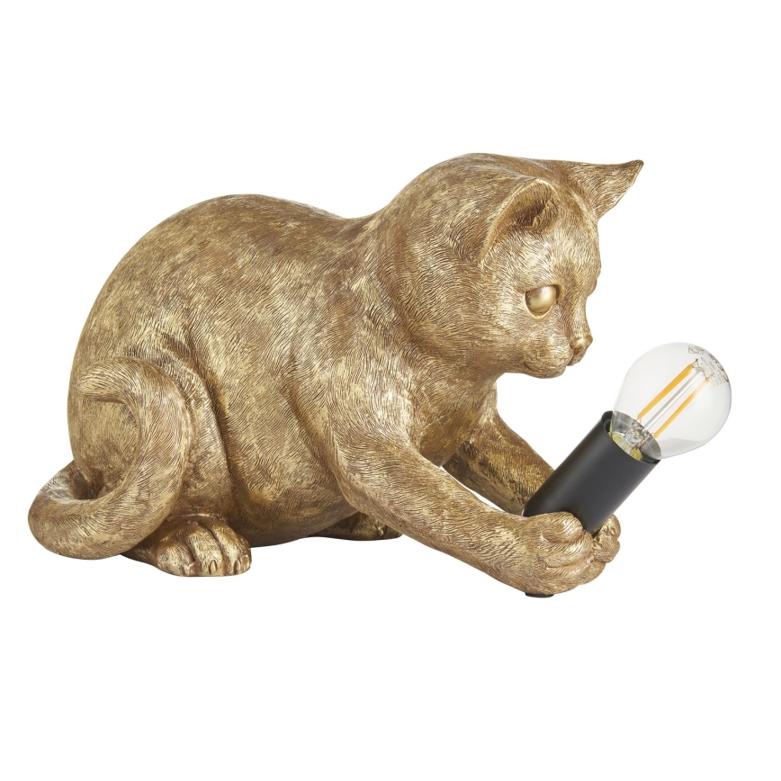 Endon 107389 - Lampa stołowa KITTEN 1xE14/7W/230V złota