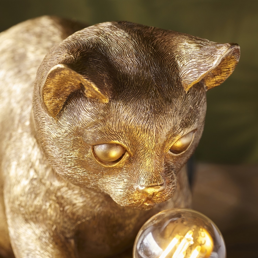 Endon 107389 - Lampa stołowa KITTEN 1xE14/7W/230V złota