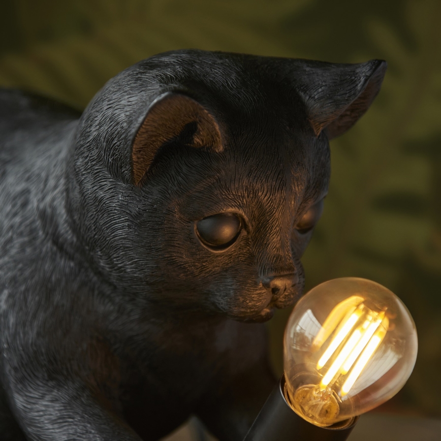 Endon 107390 - Lampa stołowa KITTEN 1xE14/7W/230V czarna