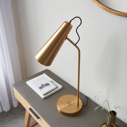 Endon 107527 - Lampa stołowa KARNA 1xE27/10W/230V mosiądz