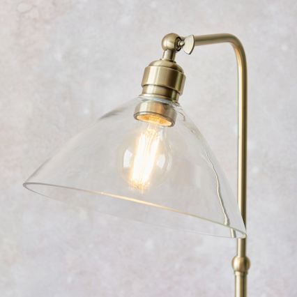 Endon 107609 - Lampa podłogowa 1xE27/10W/230V mosiądz