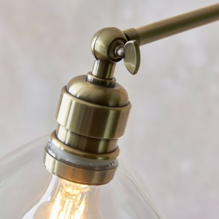 Endon 107609 - Lampa podłogowa 1xE27/10W/230V mosiądz