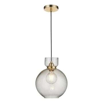 Endon 107948 - Lampa wisząca na przewodzie 1xE27/10W/230V złota/dymnoszara