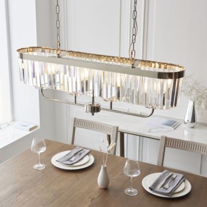 Endon 109058 - Żyrandol na łańcuchu 4xE14/6W/230V chrom błyszczący