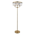 Endon 110644 - Lampa podłogowa CHESTERFIELD 3xE14/6W/230V mosiądz