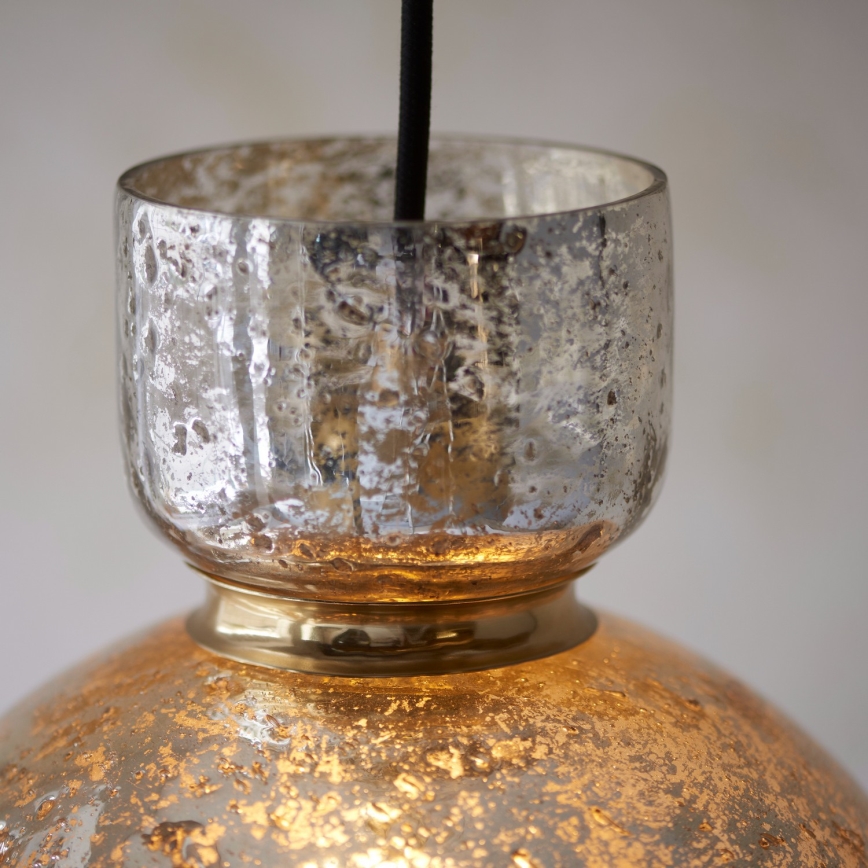 Endon 111336 - Lampa wisząca na lince 1xE27/10W/230V złota/przydymiona czerń