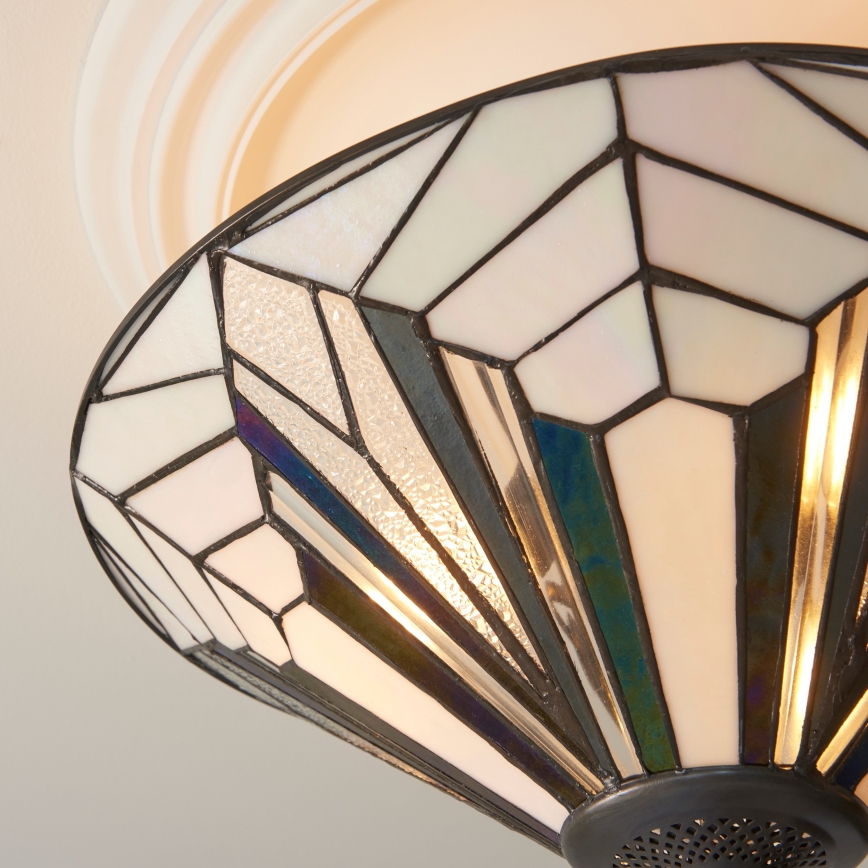 Endon 111895 - Przysufitowy żyrandol Tiffany ASTORIA 3xE27/10W/230V Ø 48 cm