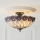 Endon 111906 - Przysufitowy żyrandol Tiffany HUTCHINSON 3xE27/10W/230V śr. 50 cm