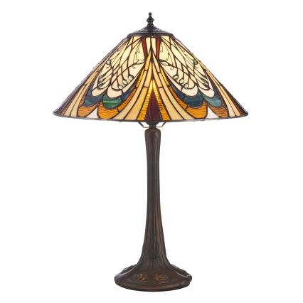 Endon 112185 - Lampa stołowa Tiffany HECTOR 1xE27/10W/230V Ø 40 cm