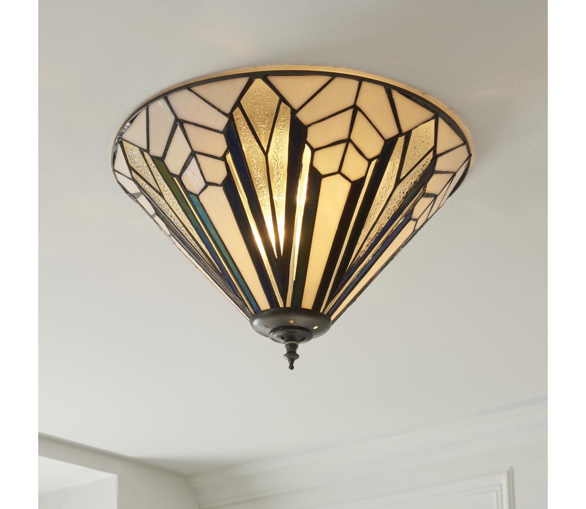 Endon 112191 - Lampa sufitowa Tiffany ASTORIA 2xE27/60W/230V Ø 40 cm