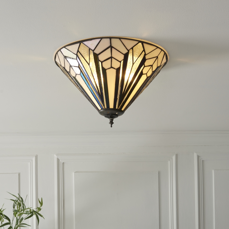 Endon 112191 - Lampa sufitowa Tiffany ASTORIA 2xE27/60W/230V Ø 40 cm