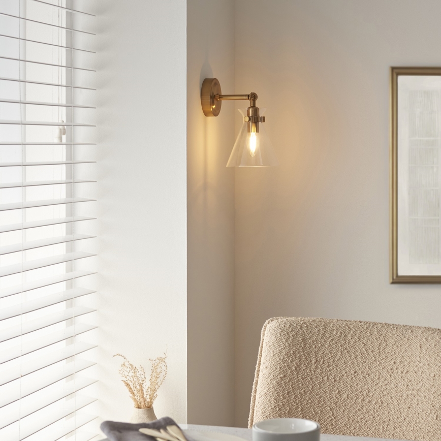 Endon 112861 - Kinkiet punktowy HARLOW 1xE14/7W/230V złoty