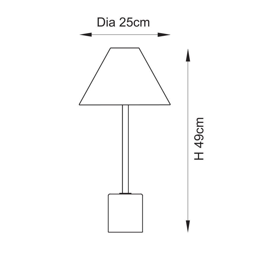 Endon 114211 - Lampa stołowa 1xE14/7W/230V beżowa/mosiądz