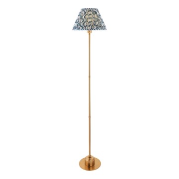 Endon 114778 - LED Ściemnialna akumulatorowa lampa podłogowa BURLEY LED/1,5W/5V mosiądz/niebieski