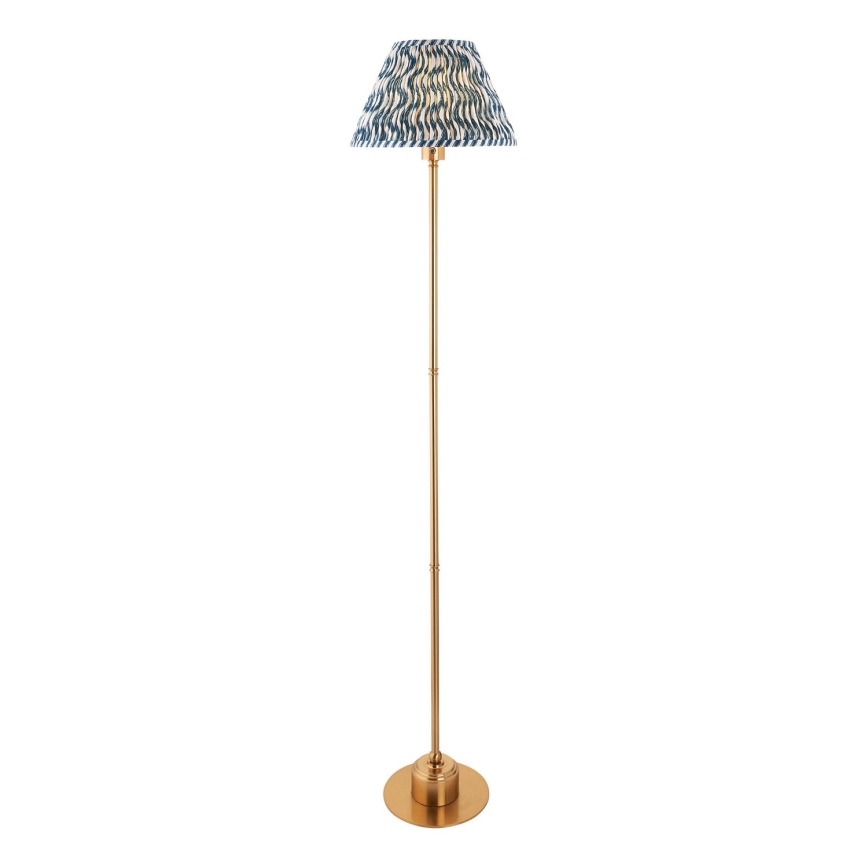 Endon 114778 - LED Ściemnialna akumulatorowa lampa podłogowa BURLEY LED/1,5W/5V mosiądz/niebieski