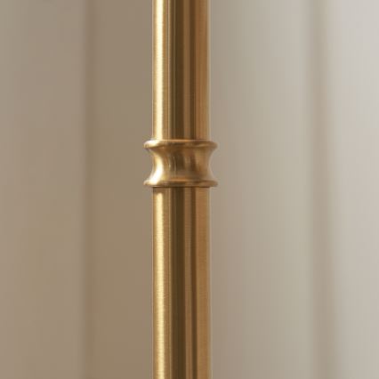 Endon 114785 - Lampa stojąca LED BURLEY, ściemnialna, ładowalna, 1,5W/5V, 3600 mAh, mosiądz/szary