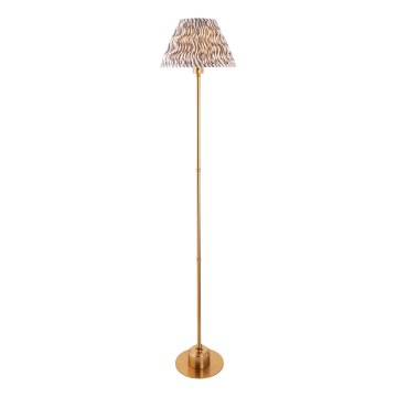 Endon 114785 - LED Ściemnialna akumulatorowa lampa podłogowa BURLEY LED/1,5W/5V mosiądz/szary