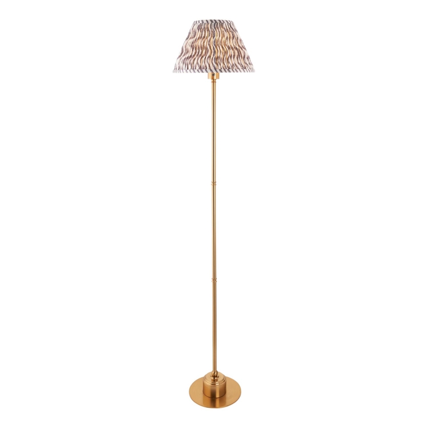 Endon 114785 - LED Ściemnialna akumulatorowa lampa podłogowa BURLEY LED/1,5W/5V mosiądz/szary
