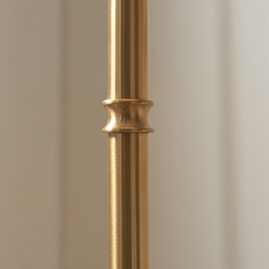 Endon 114785 - LED ściemnialna ładowalna lampa podłogowa BURLEY LED/1,5W/5V 3600 mAh mosiądz/szary