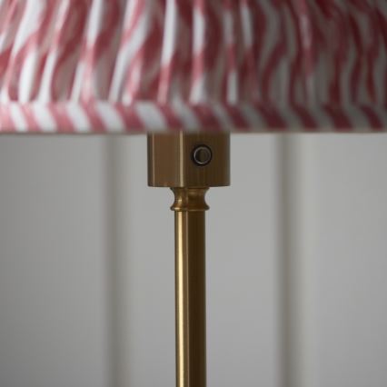 Endon 114786 - LED Ściemnialna akumulatorowa lampa podłogowa BURLEY LED/1,5W/5V mosiądz/różowy