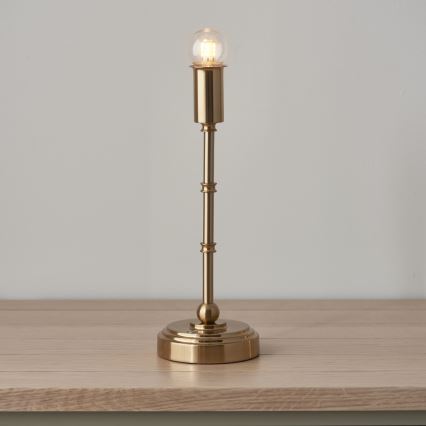 Endon 114800 - LED Ściemnialna akumulatorowa lampa stołowa BURLEY LED/1,5W/5V mosiądz/zielony