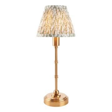 Endon 114800 - LED Ściemnialna akumulatorowa lampa stołowa BURLEY LED/1,5W/5V mosiądz/zielony