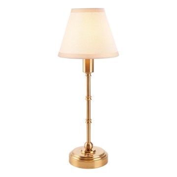 Endon 114811 - LED ściemnialna ładowalna lampka biurkowa BURLEY LED/1,5W/5V 3600 mAh mosiądz/biały