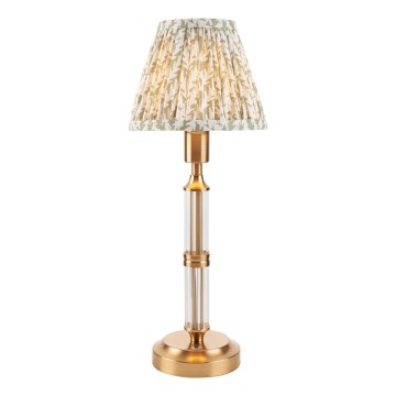 Endon 114838 - LED Ściemnialna akumulatorowa lampa stołowa MORTON LED/1,5W/5V 3600 mAh mosiądz/zielony