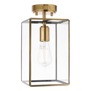 Endon 119143 - Przysufitowy żyrandol HAMMOND 1xE27/10W/230V mosiądz