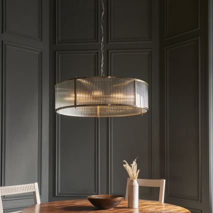 Endon 119455 - Żyrandol na łańcuchu RIDGETON 8xE14/7W/230V matowy chrom