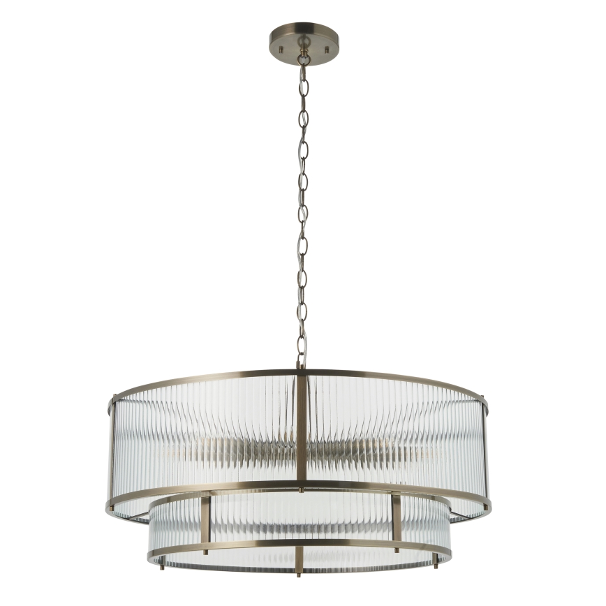 Endon 119456 - Żyrandol na łańcuchu RIDGETON 8xE14/7W/230V matowy chrom