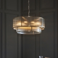 Endon 119456 - Żyrandol na łańcuchu RIDGETON 8xE14/7W/230V mosiądz