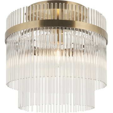 Endon 119492 - Przysufitowy żyrandol MARIETTA 1xE27/10W/230V mosiądz/przezroczyste