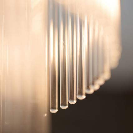 Endon 119492 - Przysufitowy żyrandol MARIETTA 1xE27/10W/230V mosiądz/przezroczyste