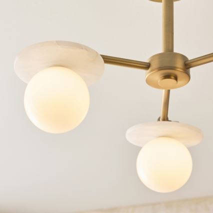 Endon 120036 - Żyrandol CERCHIO na pręcie, 3xG9/5W/230V, mosiądz