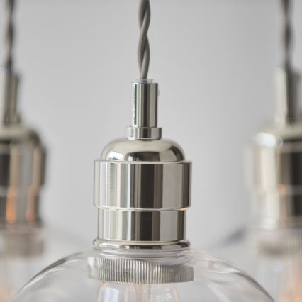 Endon 120644 - Żyrandol na lince 3xE27/10W/230V chrom błyszczący