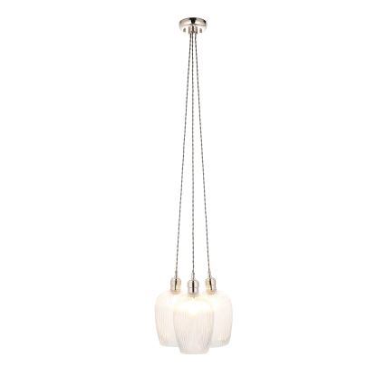Endon 120652 - Żyrandol na linkach 3xE27/10W/230V chrom błyszczący