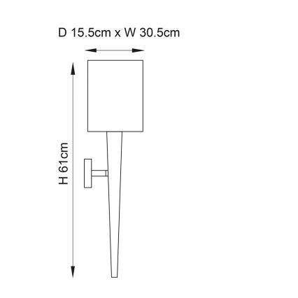 Endon 56706 - Kinkiet MORETO 1xE14/7W/230V błyszczący chrom/szary