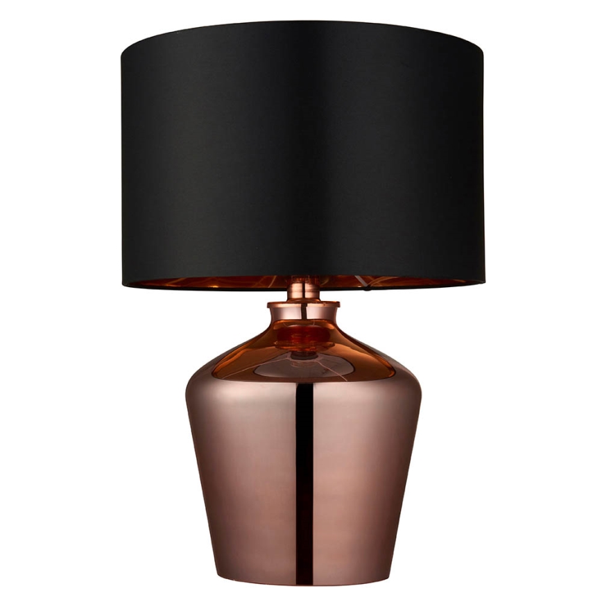 Endon 61149 - Lampa stołowa WALDORF 1xE27/10W/230V miedziany/czarny