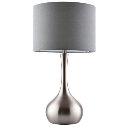 Endon 61192 - Regulowana lampa stołowa PICCADILLY 1xE14/40W/230V matowy chrom/szary