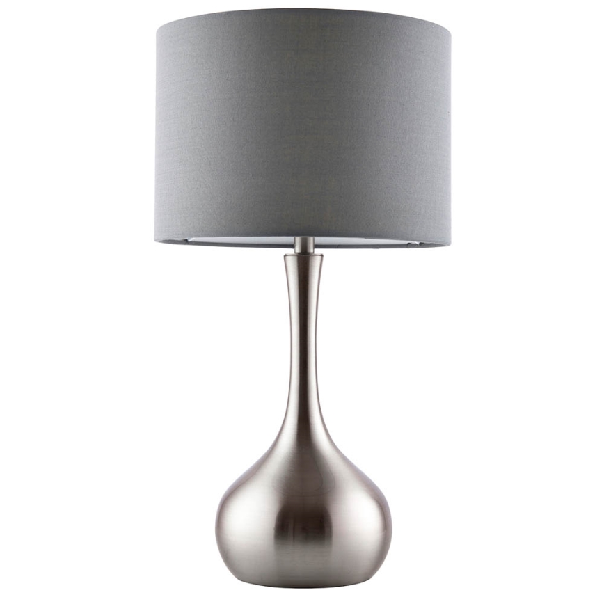 Endon 61192 - Regulowana lampa stołowa PICCADILLY 1xE14/40W/230V matowy chrom/szary