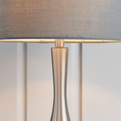 Endon 61192 - Regulowana lampa stołowa PICCADILLY 1xE14/40W/230V matowy chrom/szary