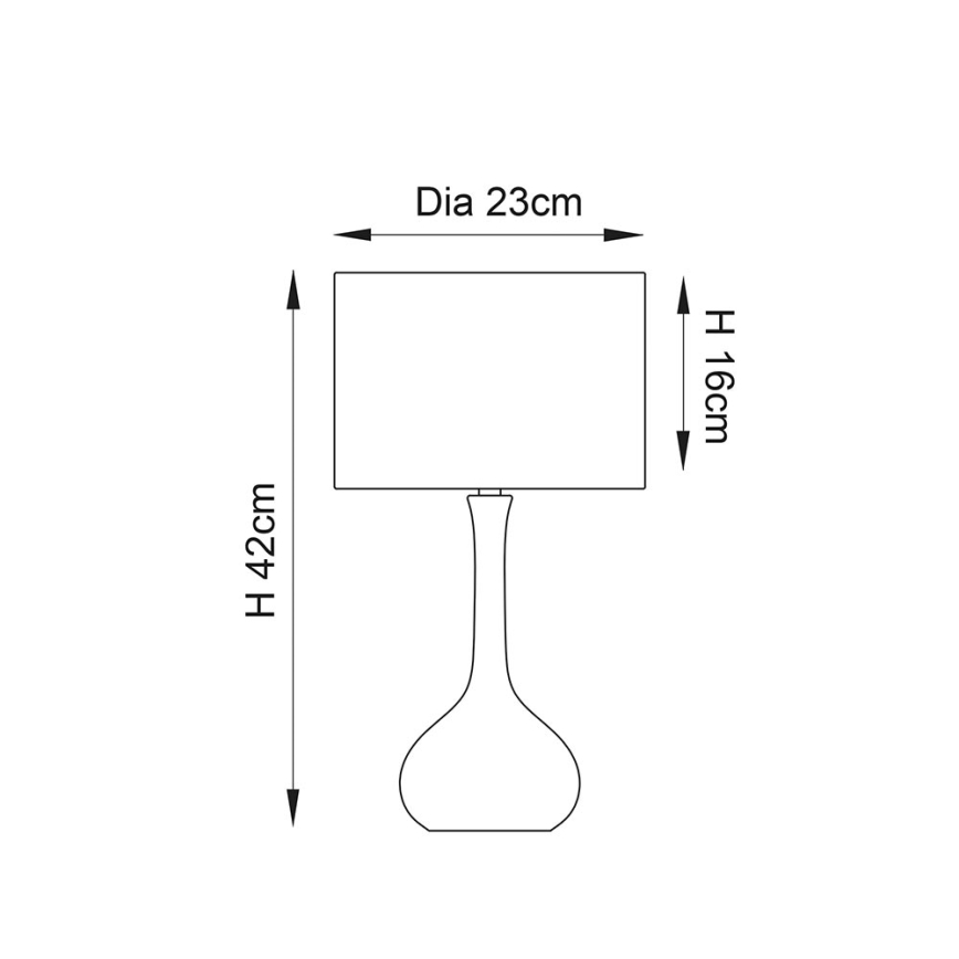 Endon 61192 - Regulowana lampa stołowa PICCADILLY 1xE14/40W/230V matowy chrom/szary