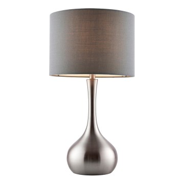 Endon 61192 - Regulowana lampa stołowa PICCADILLY 1xE14/40W/230V matowy chrom/szary