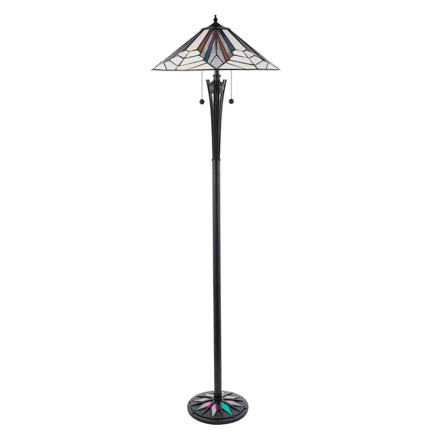Endon 63934 - Lampa stojąca Tiffany ASTORIA 2xE27/60W/230V, śr. 48 cm