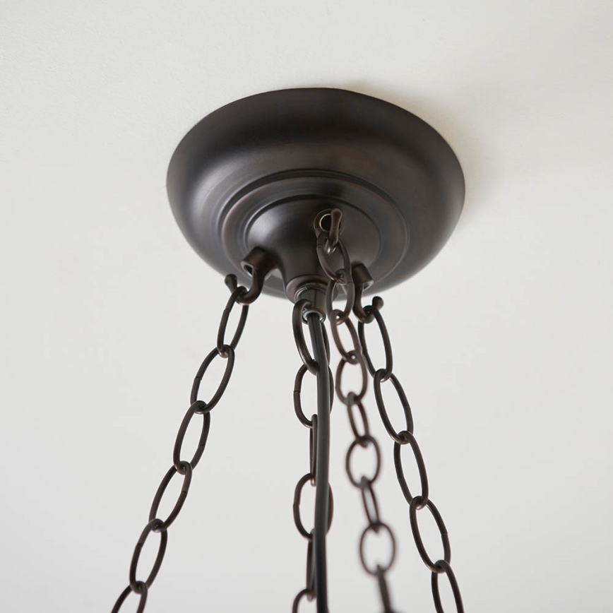 Endon 63936 - Żyrandol na łańcuchu Tiffany ASTORIA 3xE27/60W/230V śr. 48 cm